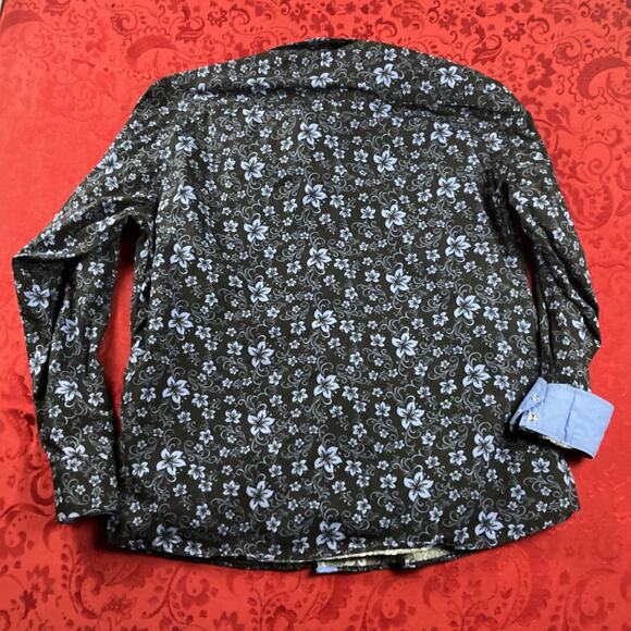 Ace of Diamonds Shirt Mens 3XL Black Blue Pearl Snap Western Retro Cowboy *read - Picture 11 of 12